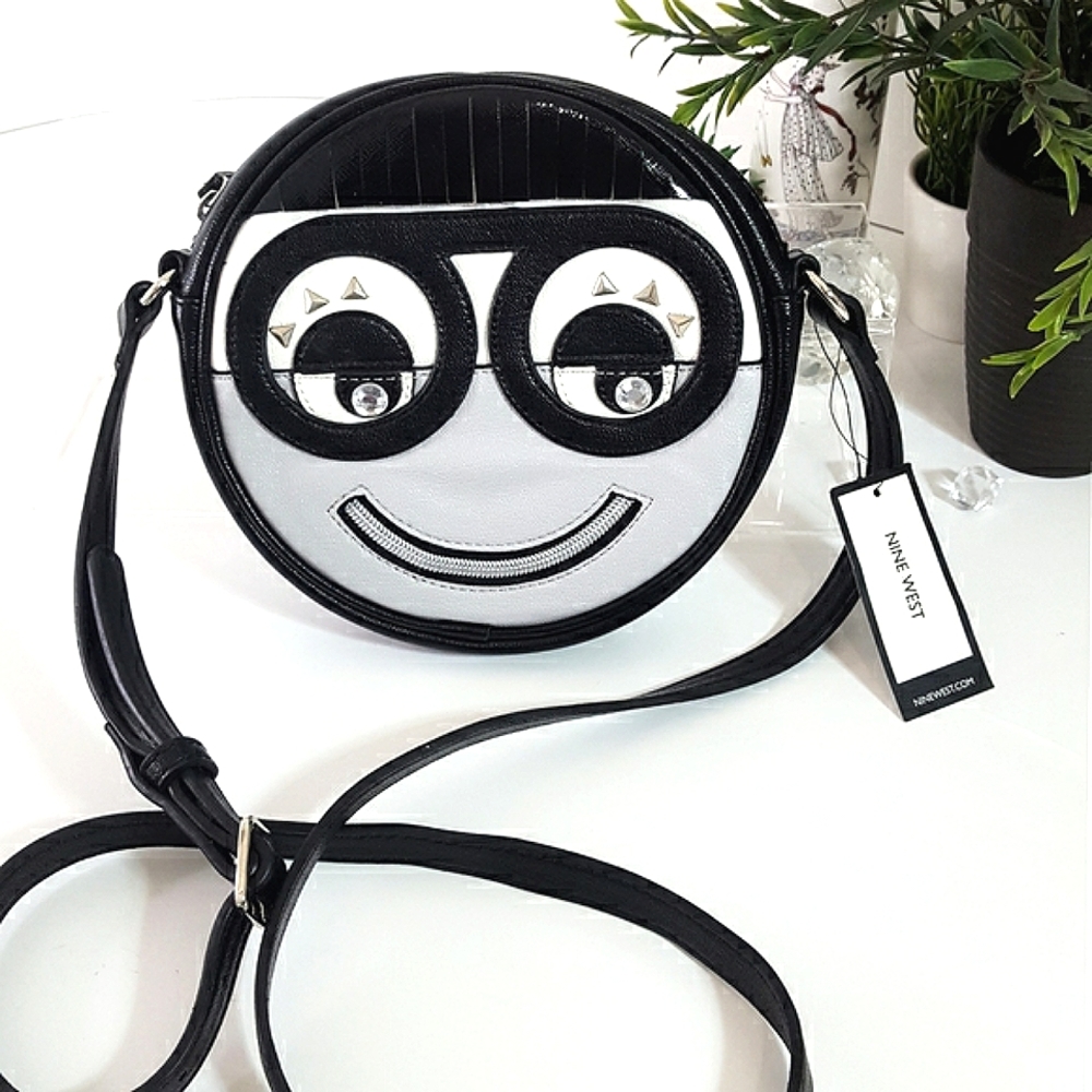 Nine West Face Bag❣Round Crossbody Shoulder Bag| Smiling Face